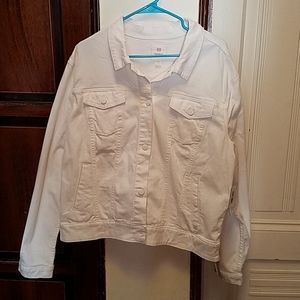 Lularoe white jean jacket